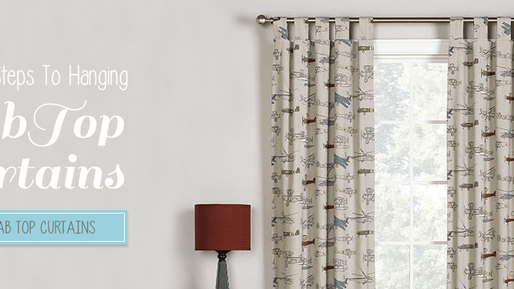 6 Easy Steps to Hang Tab Top Curtains - Liz and Roo
