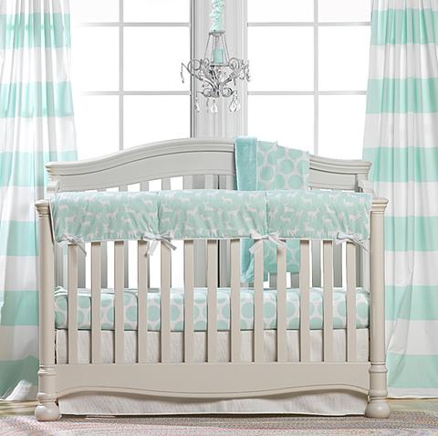 Mint Green Nursery and Mint Crib Bedding - Liz and Roo
