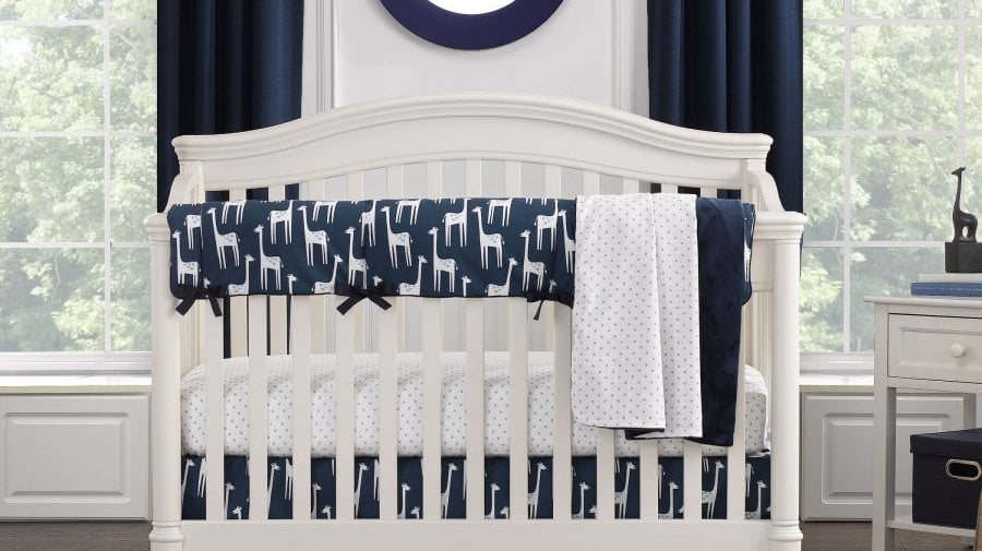 Navy Nursery Design Ideas | Navy Crib Bedding - Liz and Roo