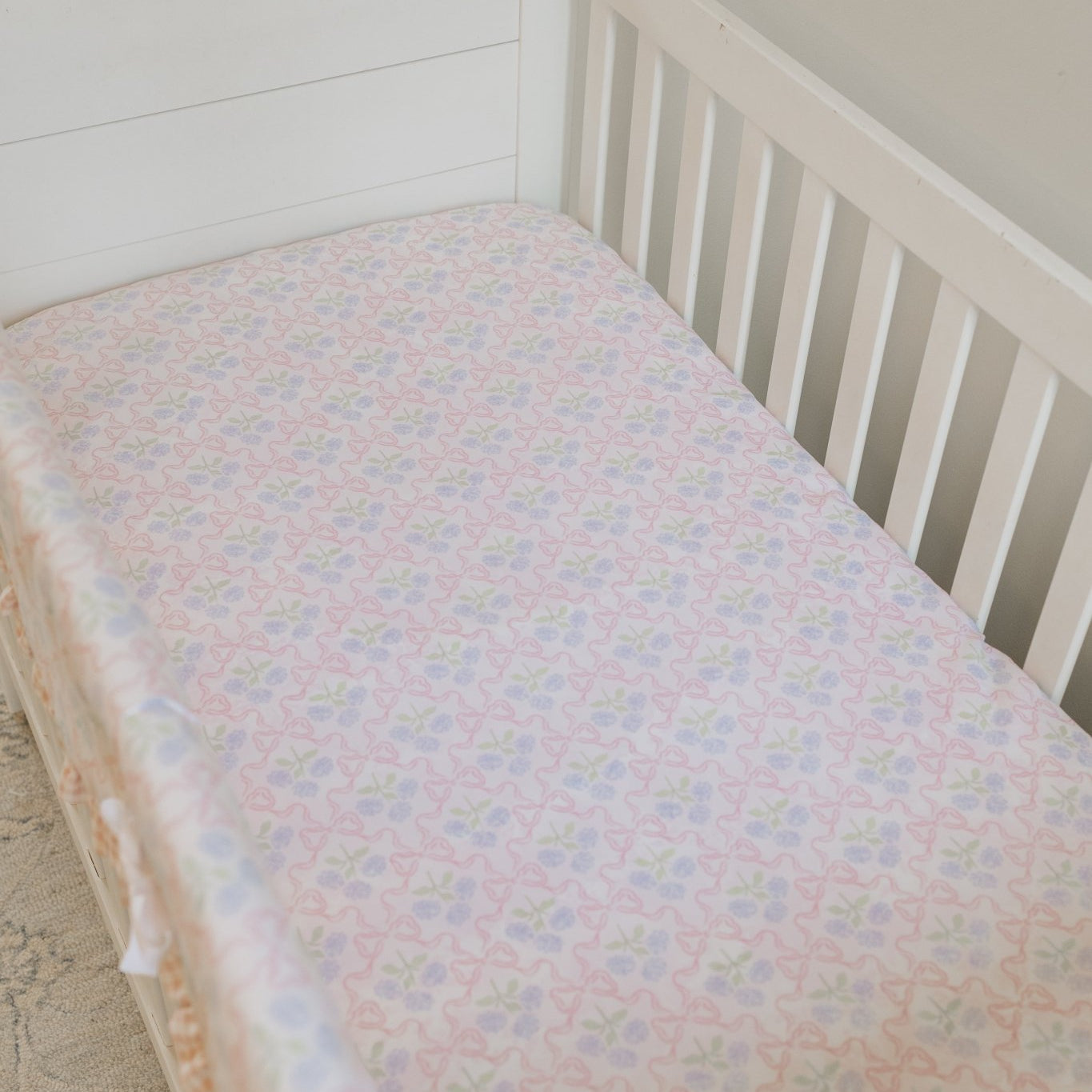 Hydrangea and Bow Bedding Set - Liz and Roo