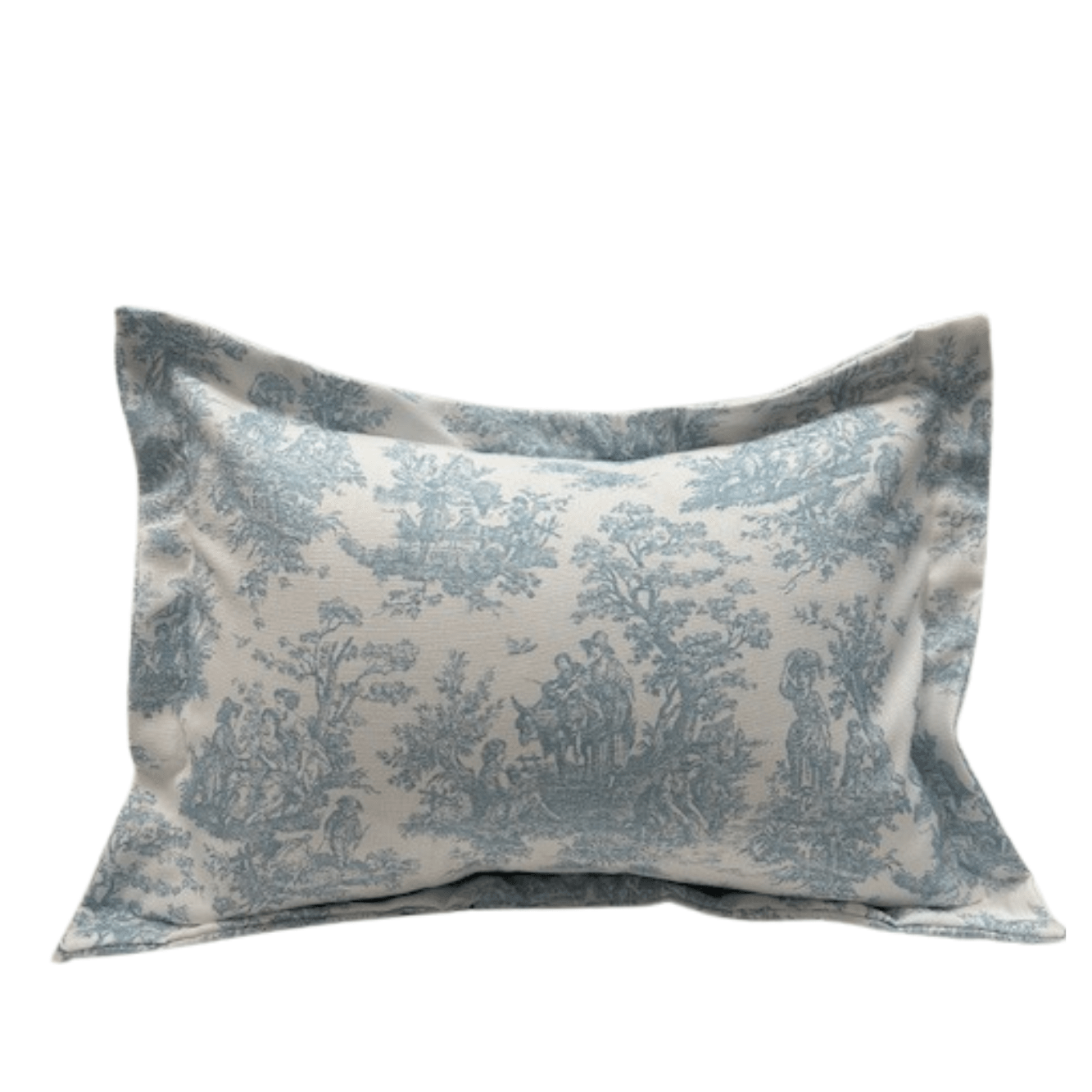 Light Blue Toile Baby Pillow Sham (INCLUDES insert) - Liz and Roo