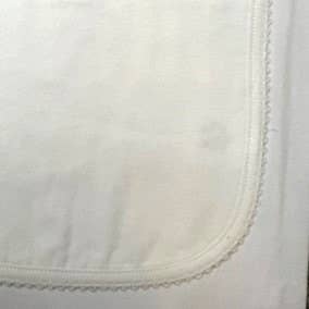 Receiving Blanket (Picot Trim) Baby Gift, Embroidery, Mono - Liz and Roo