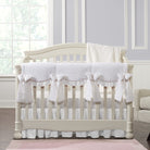 All White Linen 8-pc. Crib Bedding Set - Liz and Roo