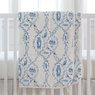Blue-Beary Toile Baby Blanket - Liz and Roo