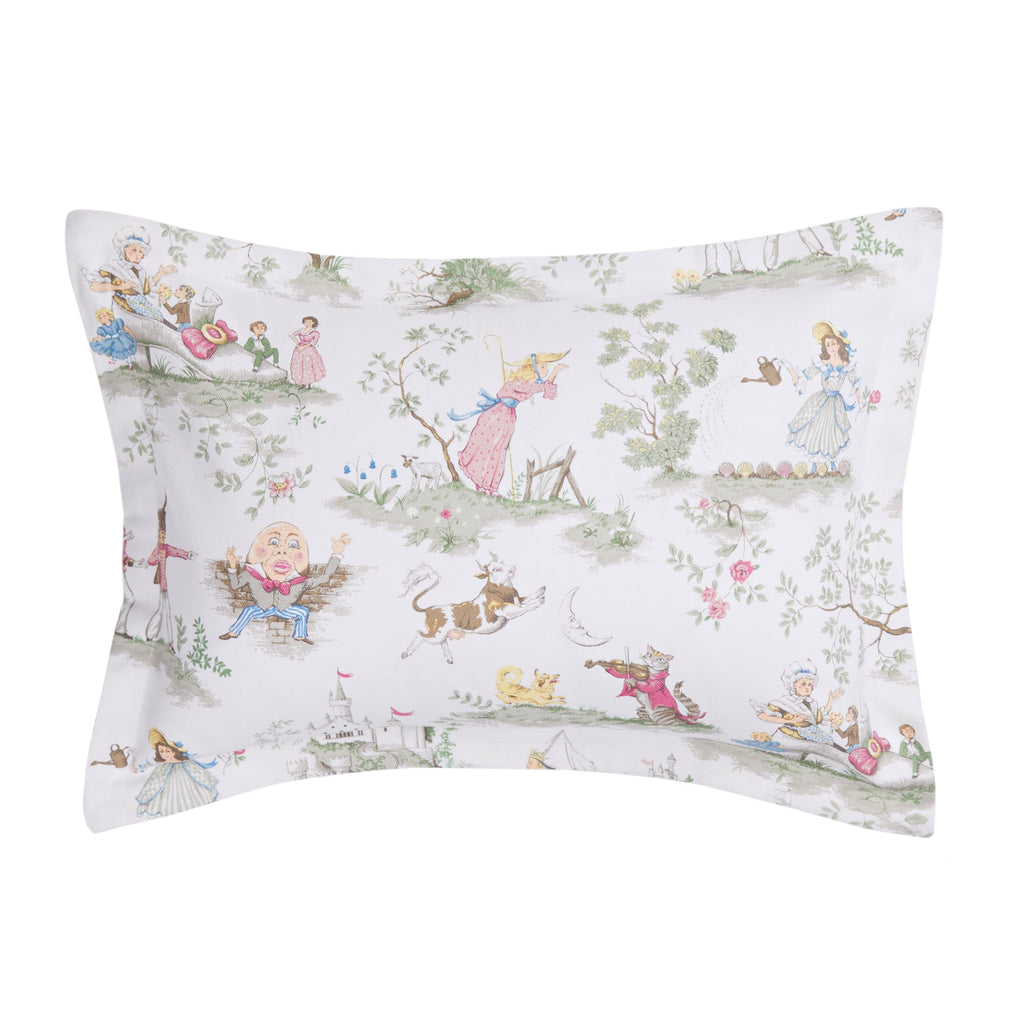 Nursery Rhyme Toile Baby Pillow (INCLUDES insert) - Liz and Roo