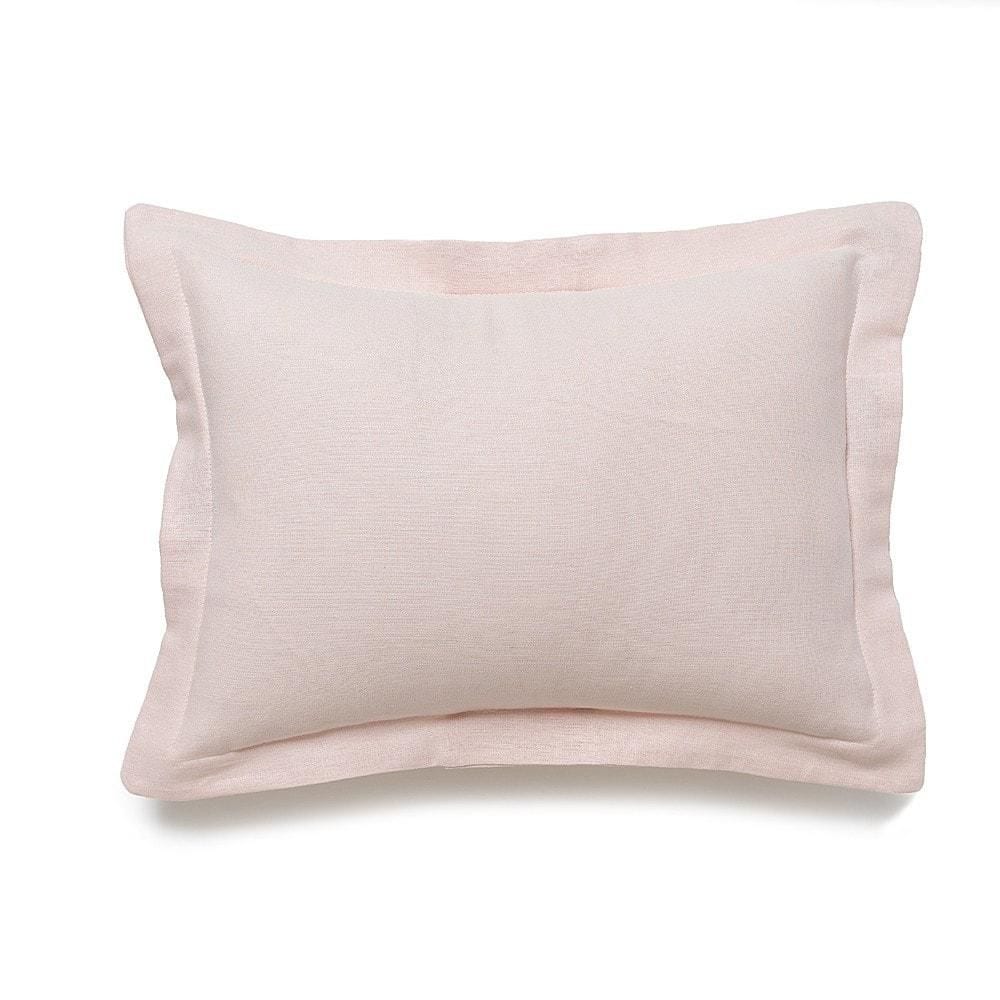 Petal Pink Linen Baby Pillow Sham (INCLUDES insert) - Liz and Roo