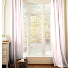 Petal Pink Linen Window Treatments - Liz and Roo