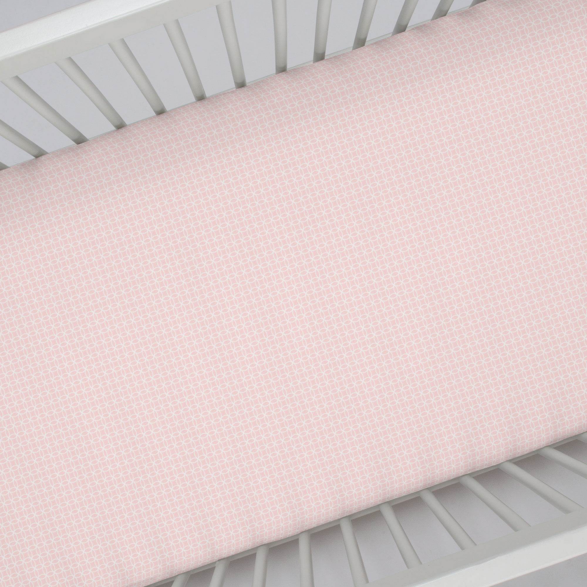 Pink Circles Changing Pad Cover - Liz and Roo