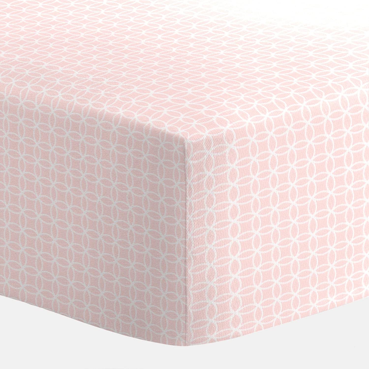 Pink Circles MINI Crib Sheet - Liz and Roo