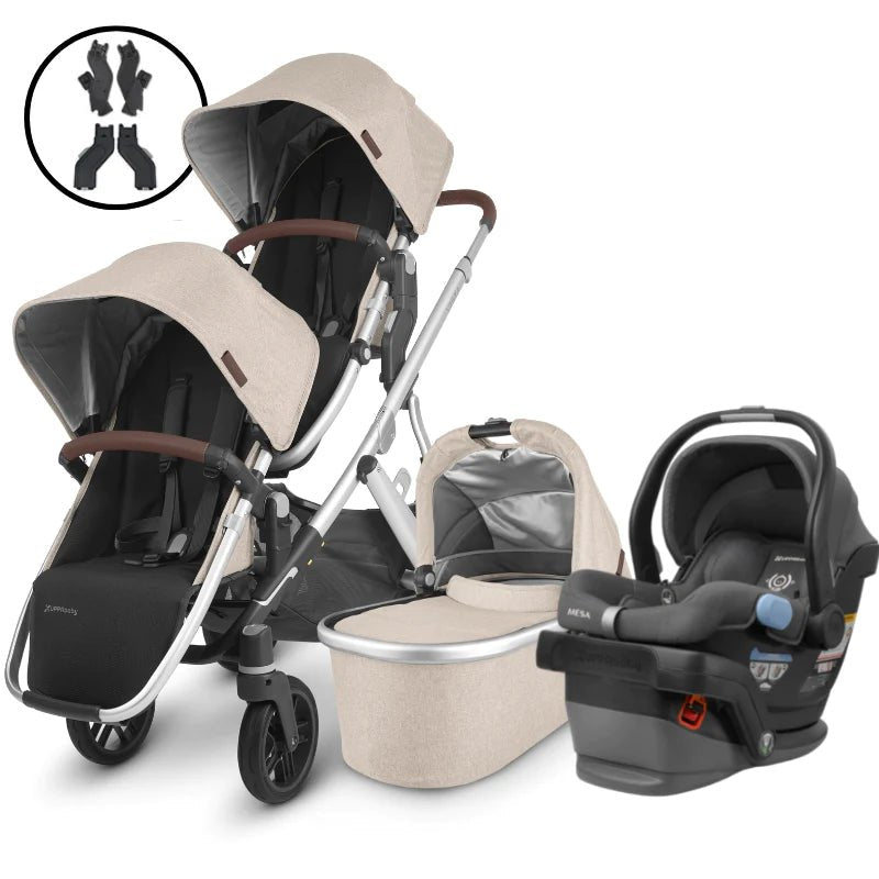 UPPAbaby Vista V2 Double Stroller and Mesa Travel System Liz and Roo
