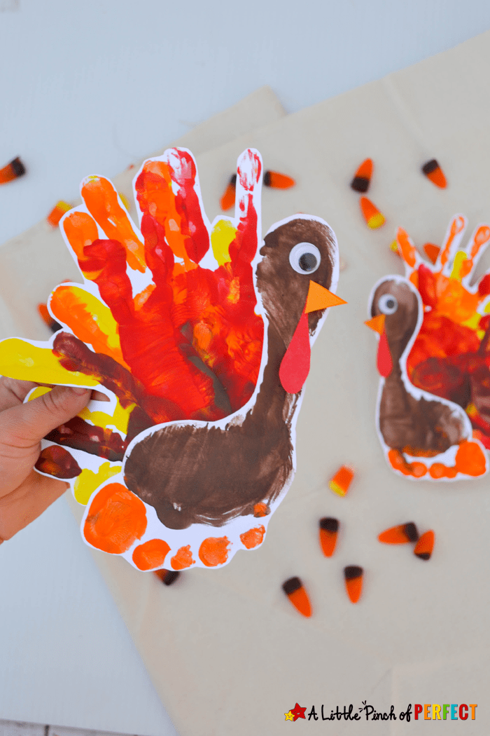 How-To: Duck Tape® Turkey Handprint