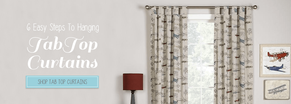 6 Easy Steps to Hang Tab Top Curtains - Liz and Roo