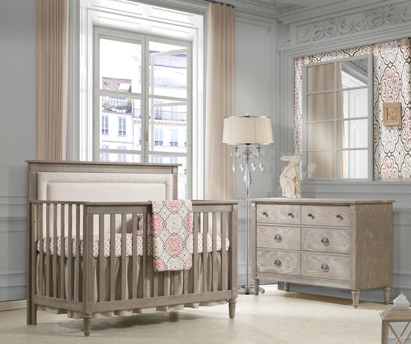 Gender Neutral Nursery and Baby Bedding Designs in Gray and Taupe - Liz and Roo