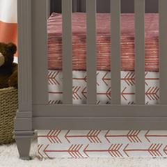 Woodland Crib Bedding – Designs in Coral and Navy - Liz and Roo