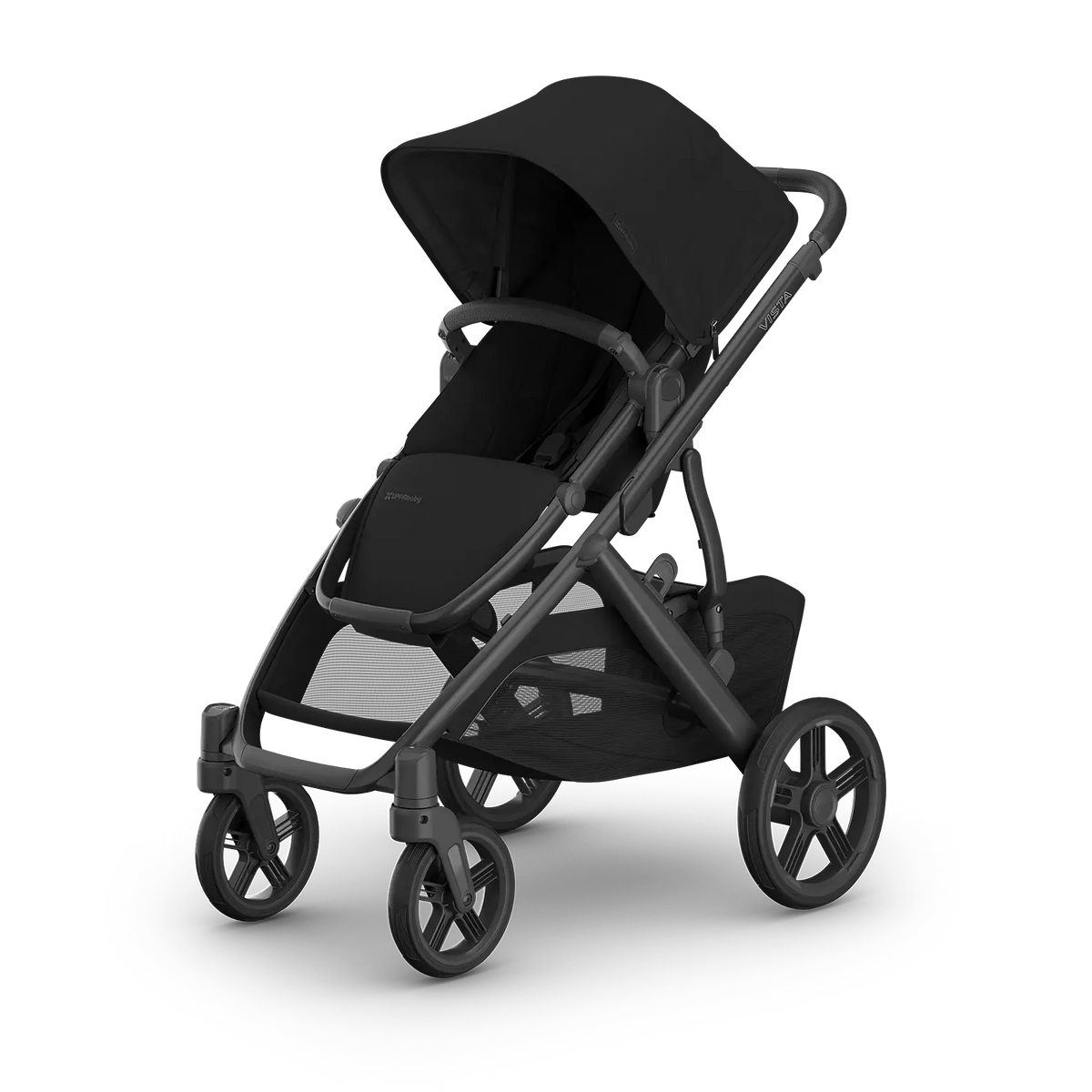 UPPAbaby Vista V3 Stroller James - Black | Carbon Frame | Black Leather