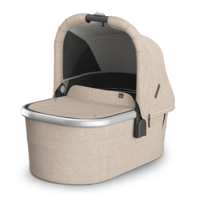 Bassinet V3 Declan - Oat Mélange | Silver Frame - Liz and Roo