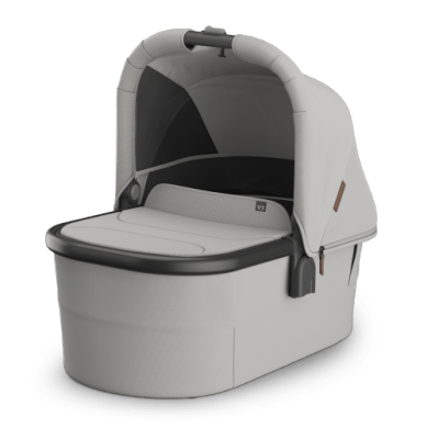 Bassinet V3 Savannah - Pearl Gray Jacquard | Carbon Frame - Liz and Roo