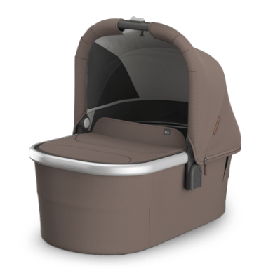 Bassinet V3 Theo - Dark Taupe | Silver Frame - Liz and Roo