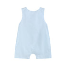 Blue Birthday Boy Smocked Shortalls - Liz and Roo