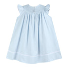 Blue Floral Crosses Smocked Bishop Dress - Liz and Roo