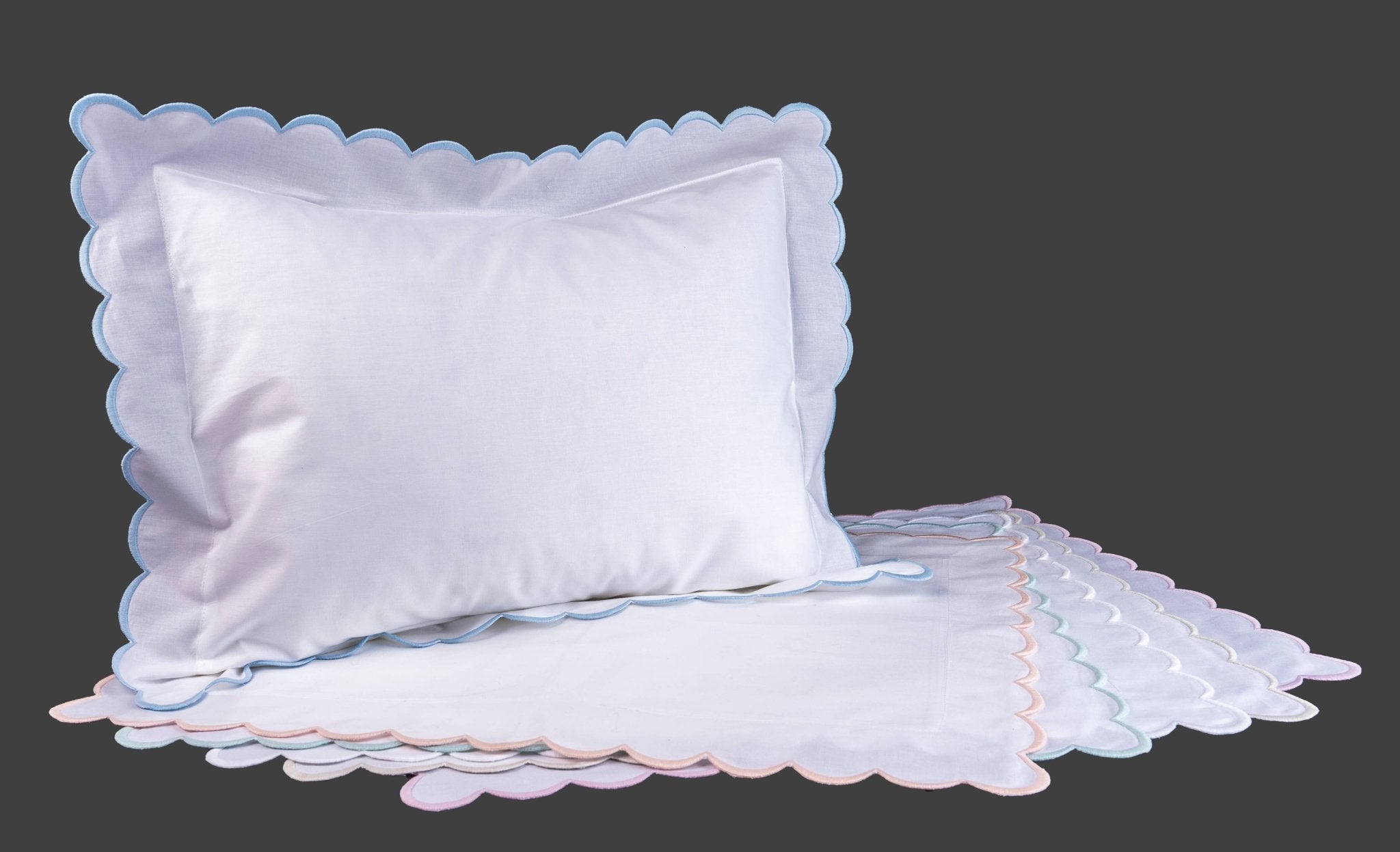 Double Thick Scalloped Baby/Boudoir Pillow Shams - Liz and Roo
