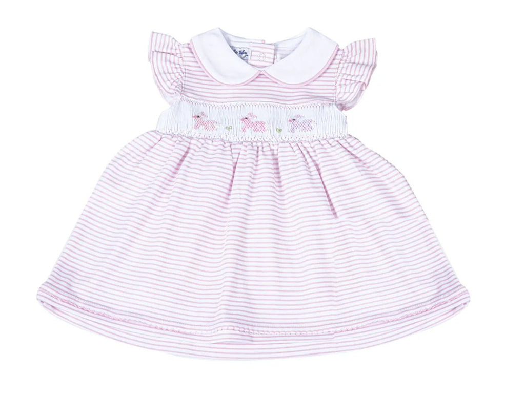 Hoppity Hop Classics Smocked Flutters Toddler Dress - Liz and Roo