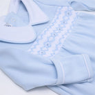 Hudson Smocked Gown - Light Blue - Liz and Roo