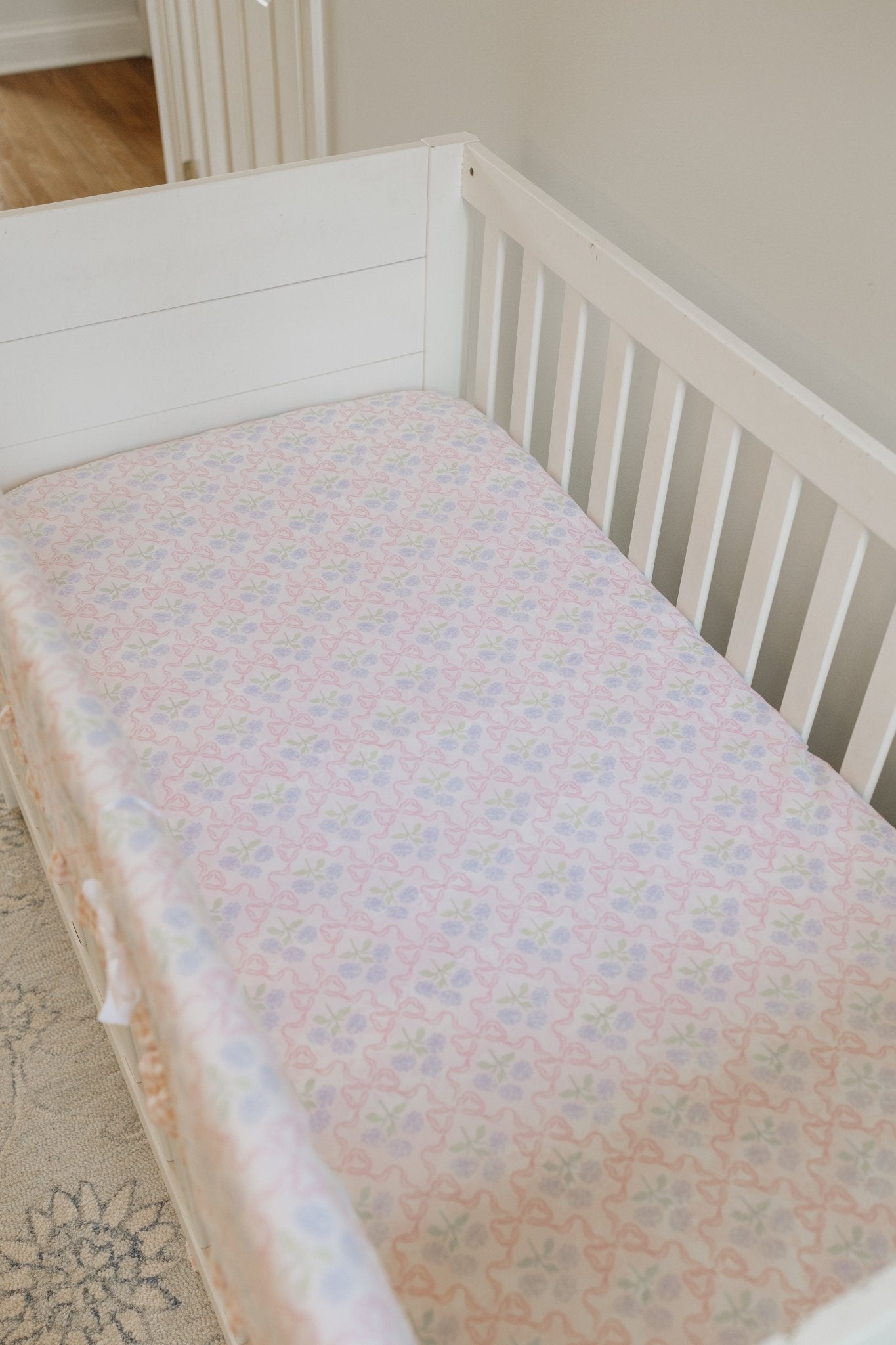Hydrangea and Bow Bedding Set - Liz and Roo