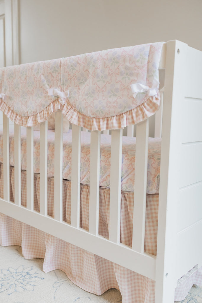 Hydrangeas and Bows Crib Sheet - Liz and Roo