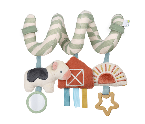 Itzy Bitzy Spiral Car Seat Activity Toy Farm - Liz and Roo