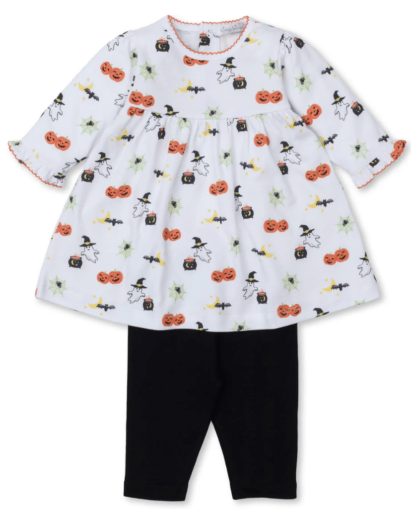 Kissy Kissy Halloween Happenings Dress and Legging Set - Liz and Roo