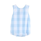 Large Blue Check Bubble Romper - Liz and Roo
