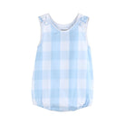 Large Blue Check Bubble Romper - Liz and Roo