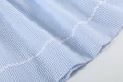 Light Blue Seersucker Easter Bunny Smocked Bishop Dress - Liz and Roo