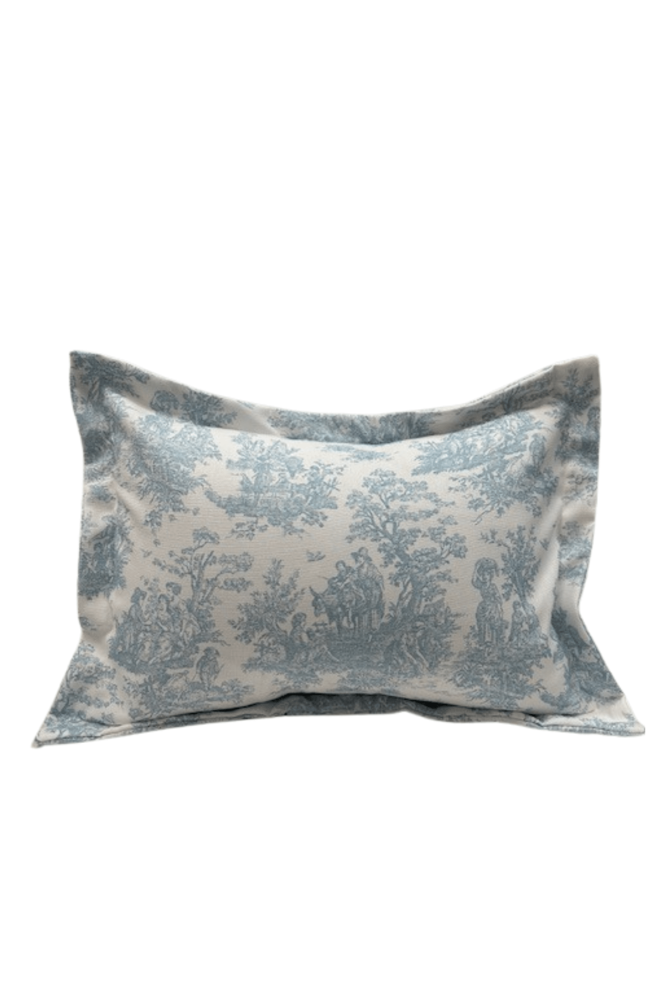 Light Blue Toile Baby Pillow Sham (INCLUDES insert) - Liz and Roo