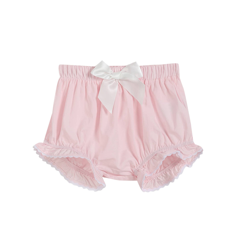 Light Pink Daisy Smocked Top and Bloomer 2 pc set - Liz and Roo