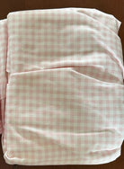 Light Pink Gingham Gathered Crib Skirt - Liz and Roo