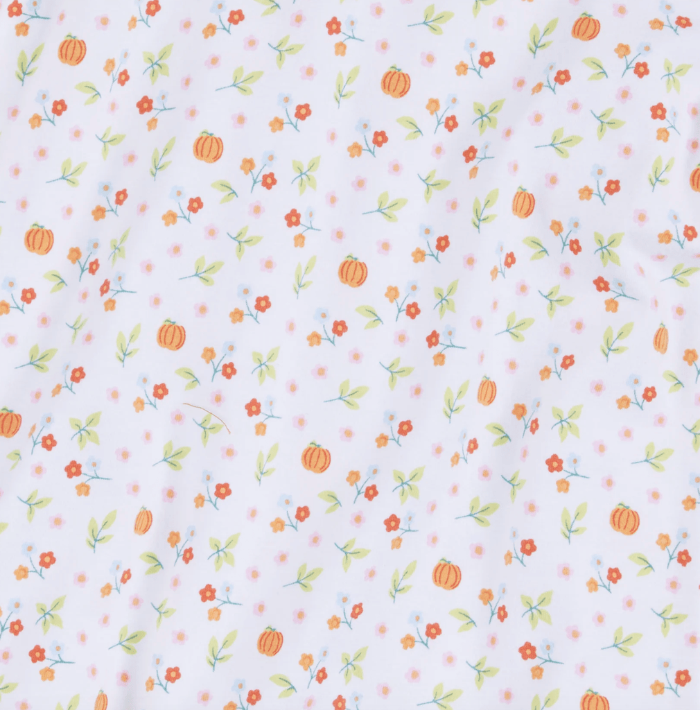 Little English Evelyn Pumpkin Floral Bubble - Liz and Roo