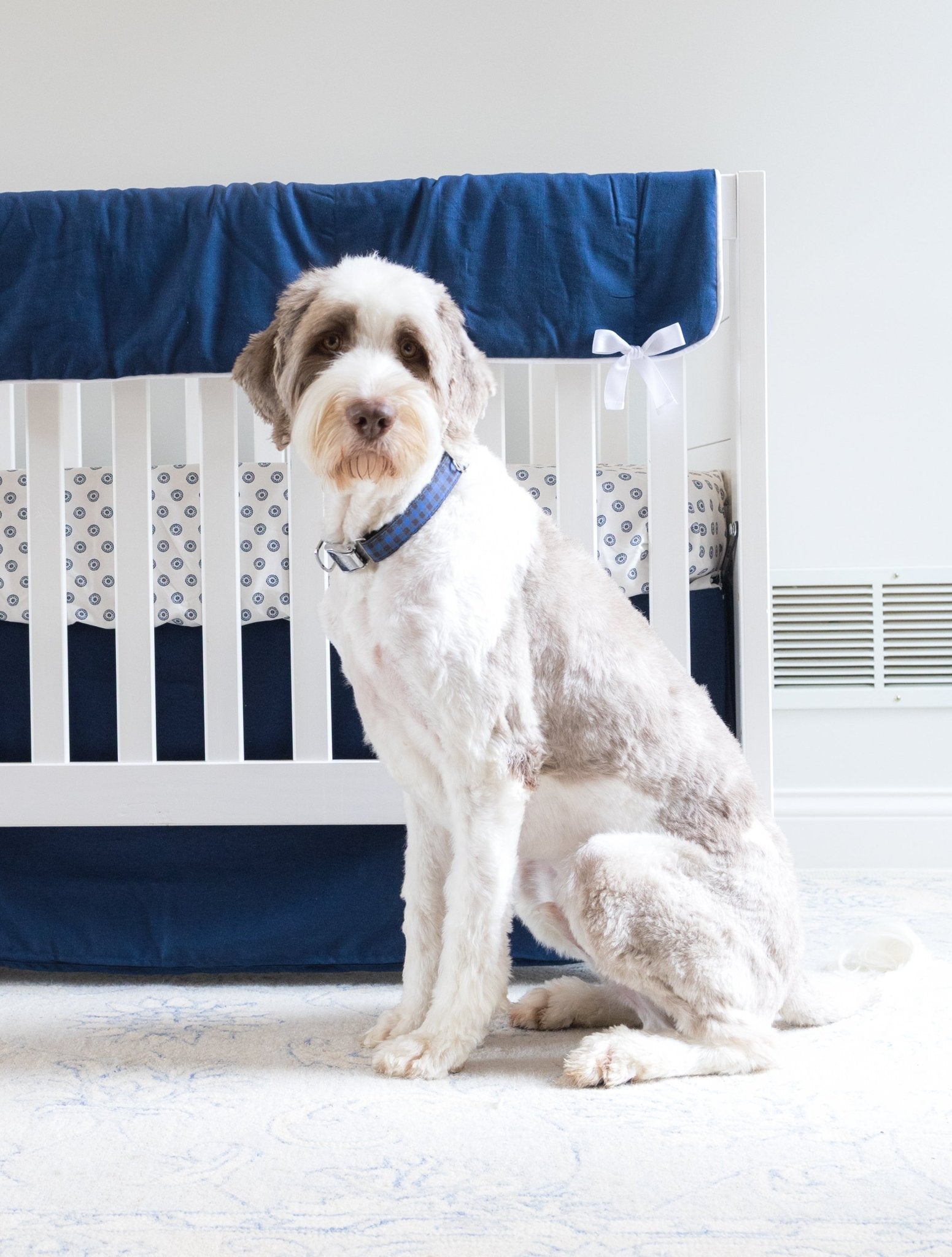 Navy Circles Bedding Set - Liz and Roo