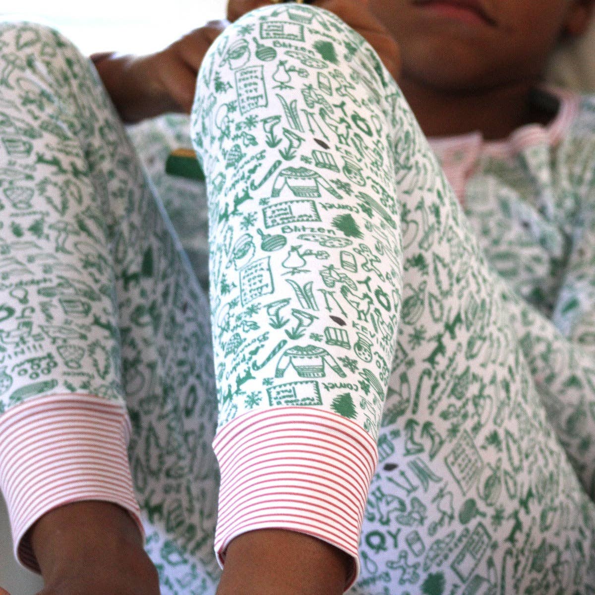 North Pole Christmas Two Piece Kids Henley Pajamas - Liz and Roo