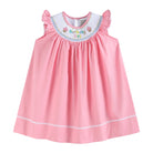 Pink Birthday Girl Smocked Bishop Dress - Liz and Roo