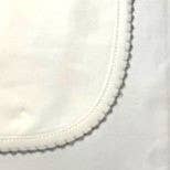 Receiving Blanket (Picot Trim) Baby Gift, Embroidery, Mono - Liz and Roo