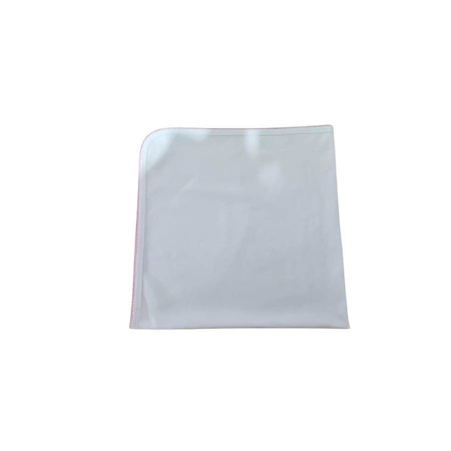 Receiving Blanket (Picot Trim) Baby Gift, Embroidery, Mono - Liz and Roo