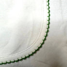 Receiving Blanket (Picot Trim) Baby Gift, Embroidery, Mono - Liz and Roo