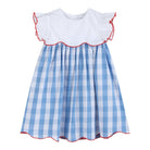 Red, White and Blue Flutter Dress - Liz and Roo