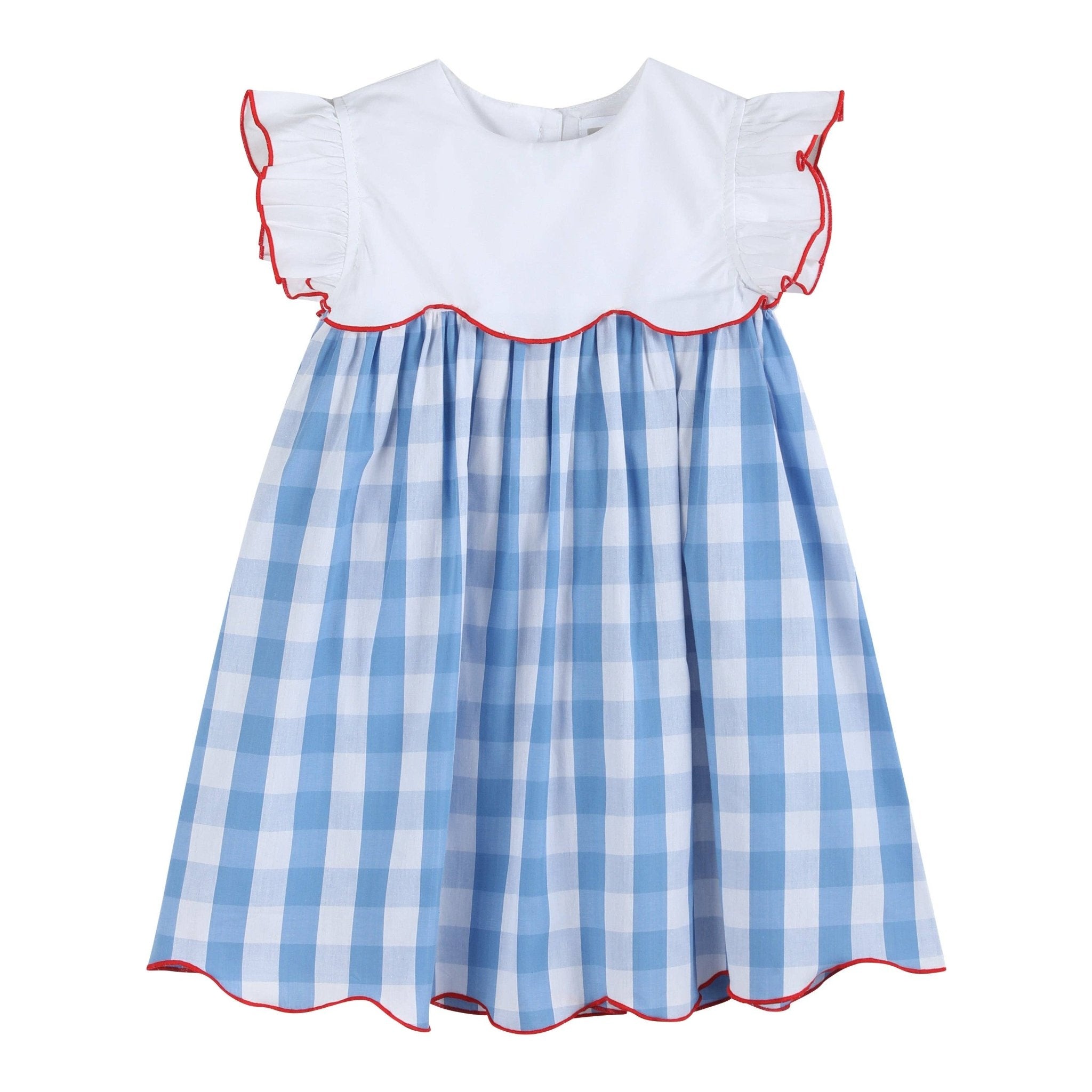 Red, White and Blue Flutter Dress - Liz and Roo