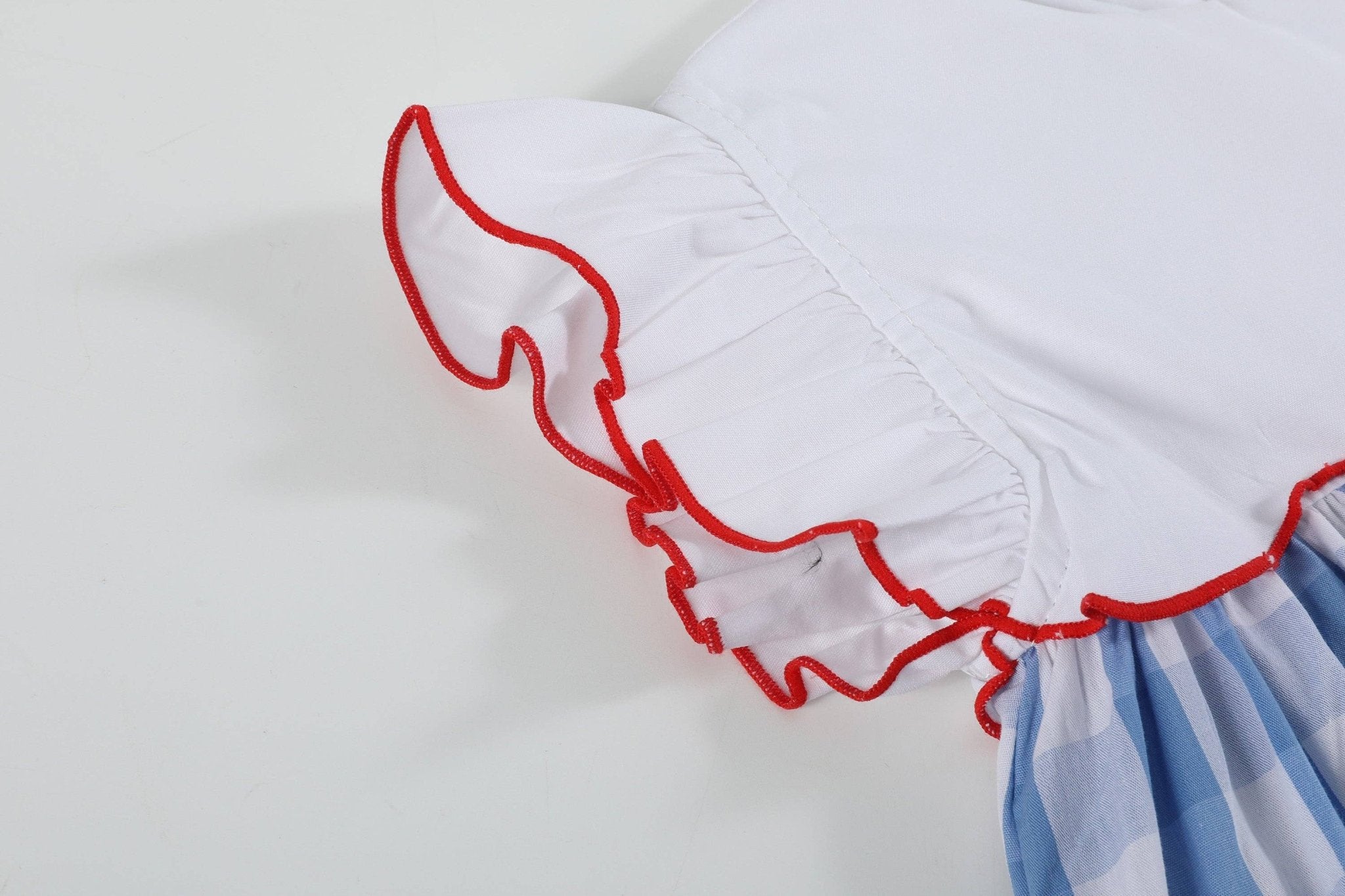 Red, White and Blue Flutter Dress - Liz and Roo