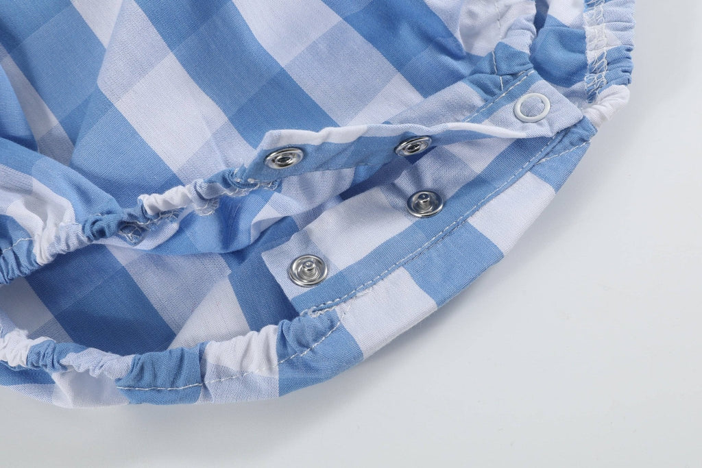 Red, White and Blue Flutter Romper - Liz and Roo