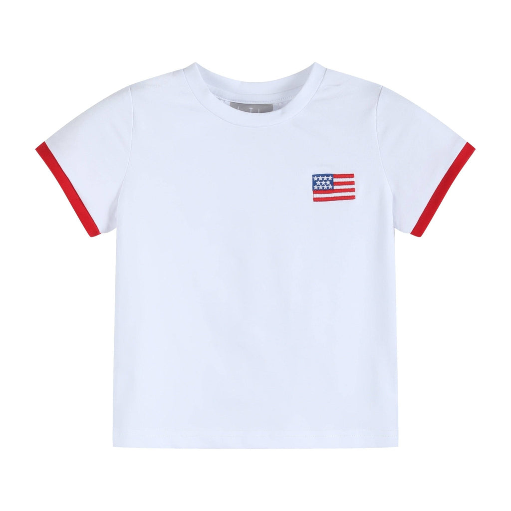 Red, White and Blue Shirt and Shorts Set - Liz and Roo