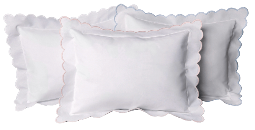 Scalloped Baby Pillow Sham (INCLUDES insert) - Liz and Roo